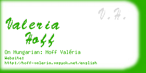 valeria hoff business card